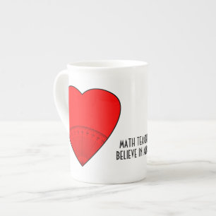 Beker - Wiskunde docenten geloven in hoeken Porselein Kop