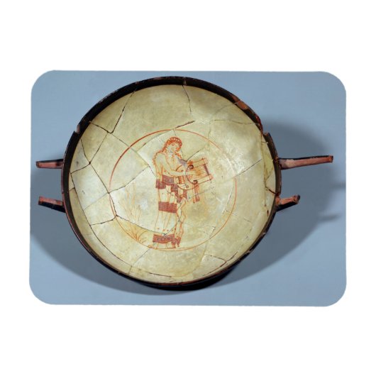 Beker zonder voet, terwijl Muse de lat speelt, Magneet (Horizontaal)