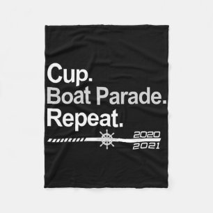 Bekerbootparade herhaling grappige hockeyfans vare fleece deken