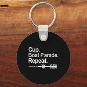 Bekerbootparade herhaling grappige hockeyfans vare sleutelhanger (Voorkant)