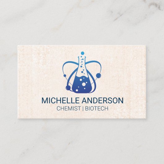 Bekerglas | Chemie | Bio Tech Visitekaartje (Voorkant)