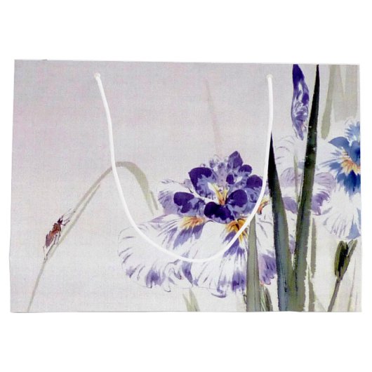 Bekergte op Iris Leaf, Watanabe Seitei Groot Cadeauzakje (Achterkant)