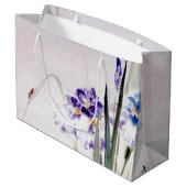 Bekergte op Iris Leaf, Watanabe Seitei Groot Cadeauzakje (Achterkant Gekanteld)