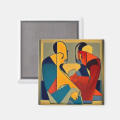 Bekering van boeddhistische monniken magneet (Voorkant / Achterkant)