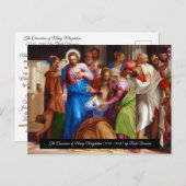 Bekering van Maria Magdalena Briefkaart (Voorkant / Achterkant)