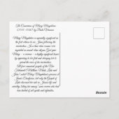 Bekering van Maria Magdalena Briefkaart (Achterkant)