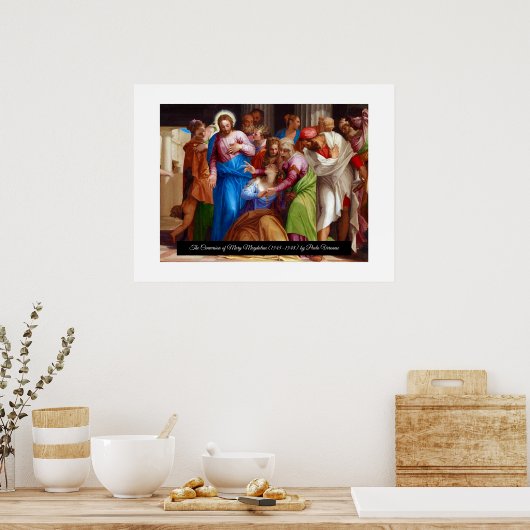 Bekering van Maria Magdalena Poster (Keuken)