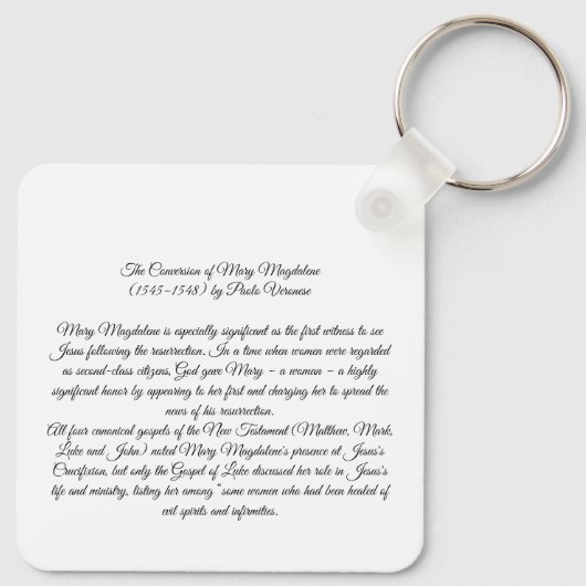 Bekering van Maria Magdalena Sleutelhanger (Achterkant)