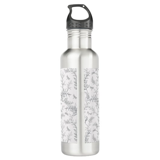 Bekerontwerp met behulp van een patroon in de stij waterfles (Achterkant)