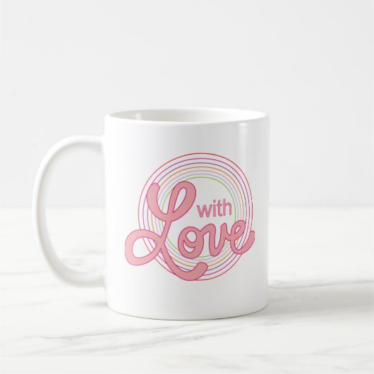 bekerontwerp met liefde koffiemok (Links)