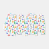 Bekers en Flasks Fun Science Patroon Verjaardag Bedankdoosjes (Uitgevouwen)