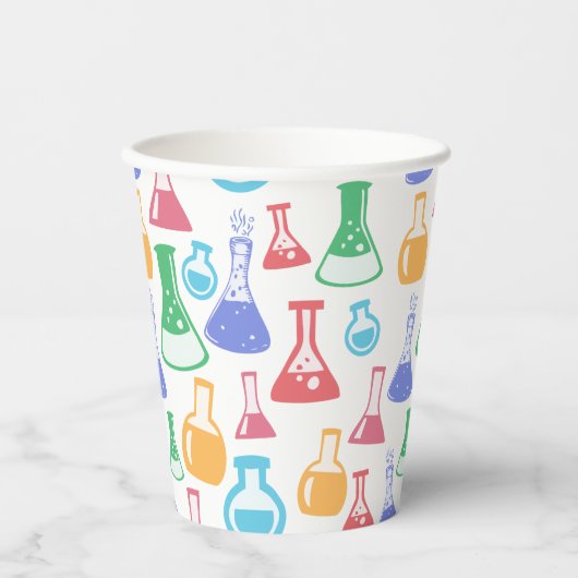 Bekers en Flasks Leuk Wetenschapspatroon (Voorkant)