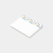 Bekers en Flasks Leuk Wetenschapspatroon Post-it® Notes (Schuin)