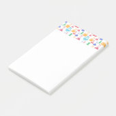 Bekers en Flasks Leuk Wetenschapspatroon Post-it® Notes (Schuin)