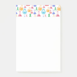 Bekers en Flasks Leuk Wetenschapspatroon Post-it® Notes