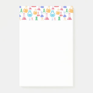 Bekers en Flasks Leuk Wetenschapspatroon Post-it® Notes