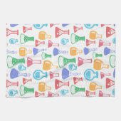 Bekers en Flasks Leuk Wetenschapspatroon Theedoek (Horizontaal)