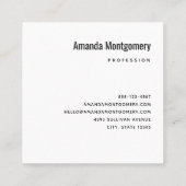 Bekers en Flasks Leuk Wetenschapspatroon Vierkante Visitekaartje (Achterkant)