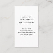 Bekers en Flasks Leuk Wetenschapspatroon Visitekaartje (Achterkant)