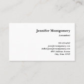 Bekers en Flasks Leuk Wetenschapspatroon Visitekaartje (Achterkant)