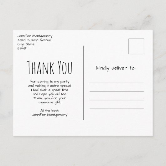 Bekers en Flasks Wetenschapspatroon Bedankt Briefkaart (Achterkant)