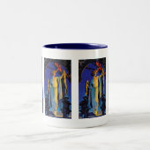 Bekers: Spirit of the Night - Maxfield Parrish Tweekleurige Koffiemok (Center)