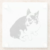 Bekerstand, Foxy Friend Glazen Onderzetter (Achterkant)