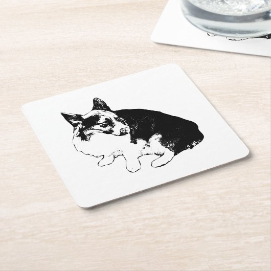 Bekerstand, Foxy Friend Kartonnen Onderzetters (Schuin)