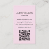 Bekertaart bakkerij | Bakker Chef Catering OR Code Visitekaartje (Achterkant)