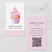 Bekertaart bakkerij | Bakker Chef Catering OR Code Visitekaartje (Voorkant / Achterkant)