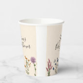  bekervel van Baby shower Papieren Bekers (Links)