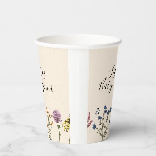  bekervel van Baby shower Papieren Bekers (Rechts)