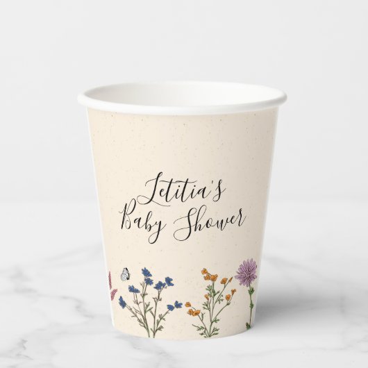  bekervel van Baby shower Papieren Bekers (Voorkant)