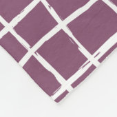 Bekijk 16 foto's modern minimaal paars eenvoudig fleece deken (Hoek)
