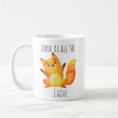 Bekijk alle Fox die ik geef | Funny Animal Pun Koffiemok (Links)