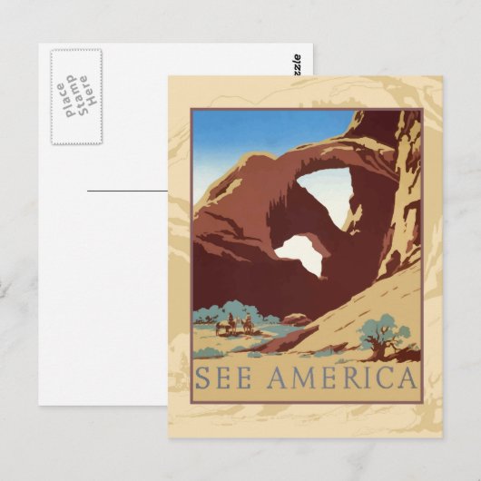 Bekijk Amerika Briefkaart (Voorkant / Achterkant)