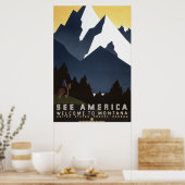 Bekijk Amerika: Montana Poster (Keuken)