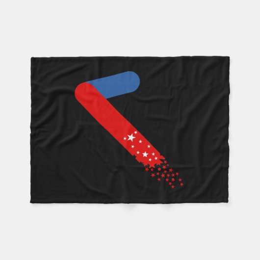 Bekijk Amerika op 4 juli Fleece Deken (Voorkant (Horizontaal))