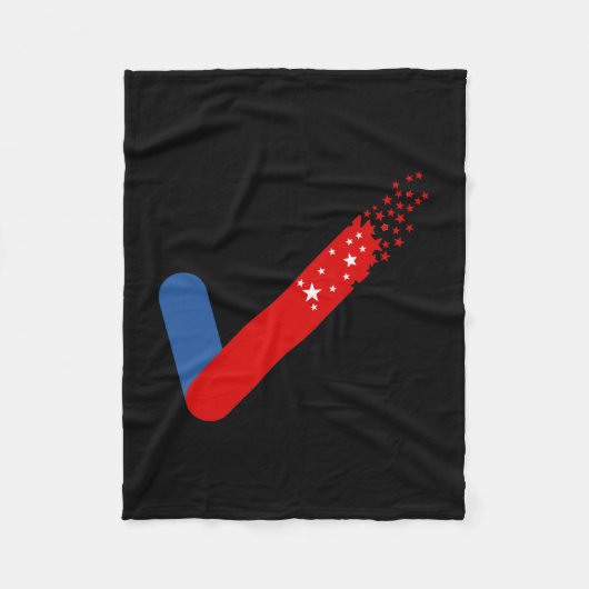 Bekijk Amerika op 4 juli Fleece Deken (Voorkant)