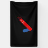 Bekijk Amerika op 4 juli Spandoek (Verticaal)