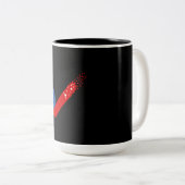 Bekijk Amerika op 4 juli Tweekleurige Koffiemok (Voorkant rechts)