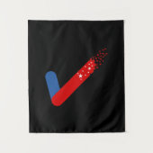 Bekijk Amerika op 4 juli Wandkleed (Voorkant)