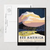 Bekijk Amerika ~ Welkom in Montana Briefkaart (Voorkant / Achterkant)