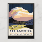 Bekijk Amerika ~ Welkom in Montana Briefkaart (Voorkant)
