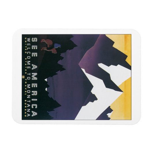 Bekijk Amerika ~ Welkom in Montana Magneet (Horizontaal)
