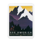Bekijk Amerika ~ Welkom in Montana Magneet (Verticaal)