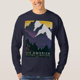 Bekijk Amerika ~ Welkom in Montana T-shirt