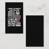 Bekijk Anime Lover Otaku Japans komisch Manga Fan Visitekaartje (Voorkant / Achterkant)