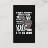 Bekijk Anime Lover Otaku Japans komisch Manga Fan Visitekaartje (Voorkant)