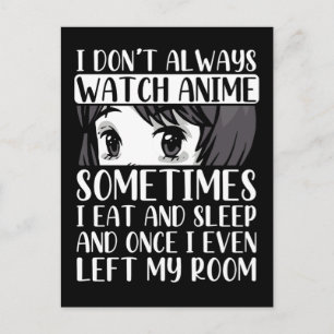 Bekijk Anime Otaku Girl Japans komisch Manga Fan Briefkaart